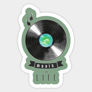 music is life Sticker